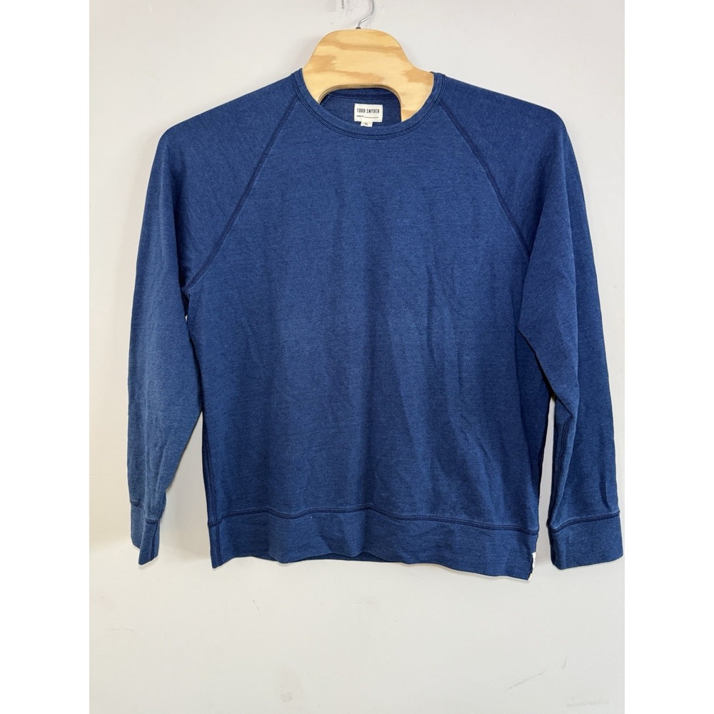 Todd Snyder Sweater Mens XL‎ Blue Crewneck Sweatshirt Pullover Casual NYC